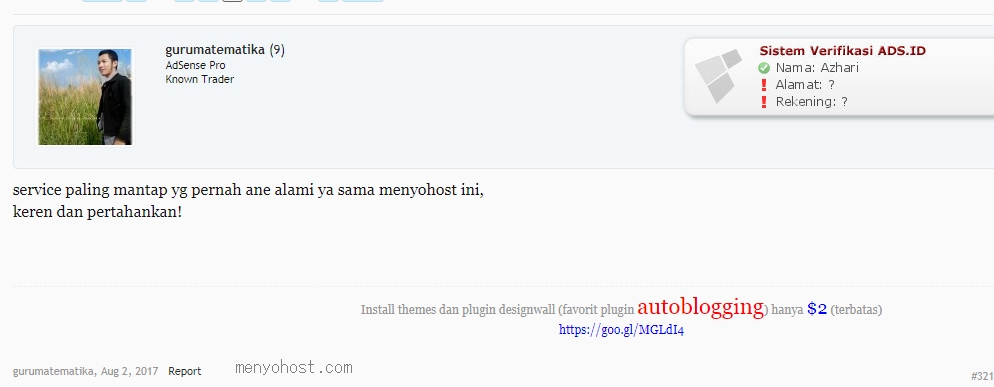 review ads.id Agustus 2017